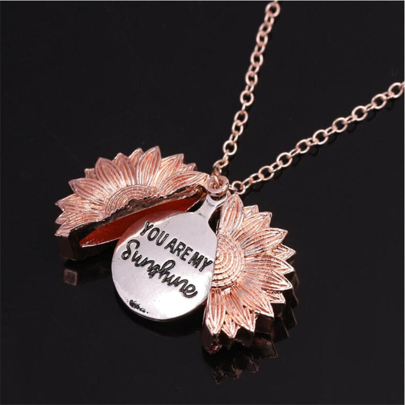 You Are My Sunshine Flower Necklace