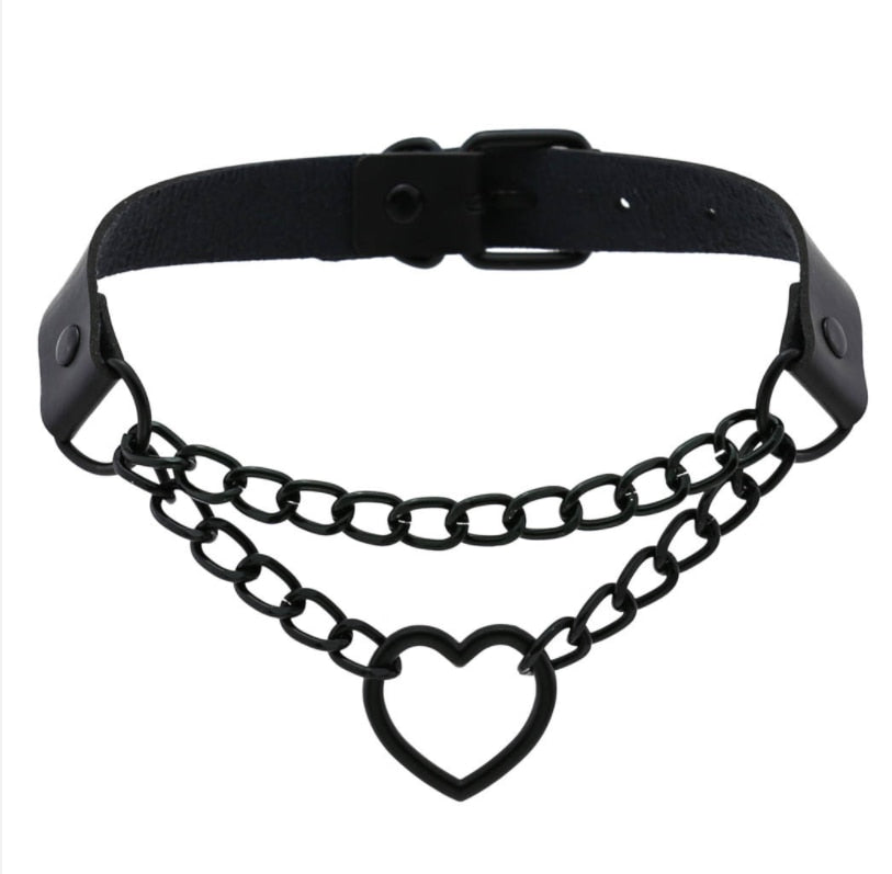 Heart Choker Necklaces