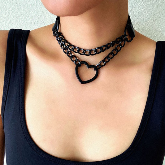 Heart Choker Necklaces